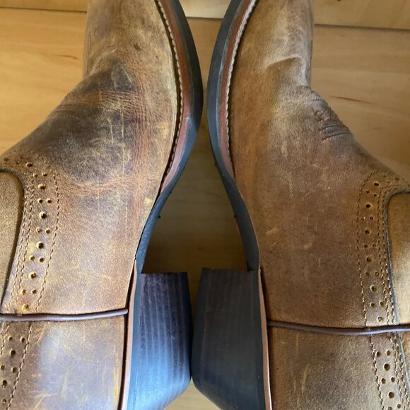 Justin Women’s “Sevana” Western Boots SVL7311 Tan & Turquoise – Size 9.5B VGUC - Picture 7 of 13